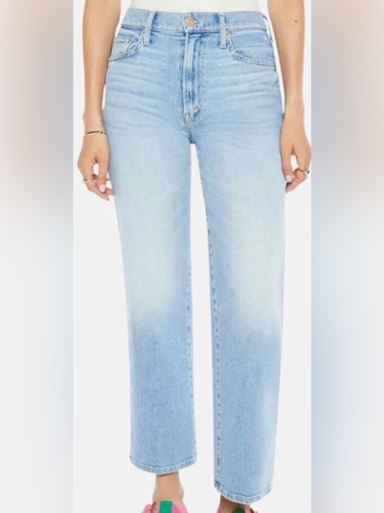 Mother Denim - Mother Jeans The Rambler Zip Ankle Relaxed Straight Look Ma No Hands 27 NWT